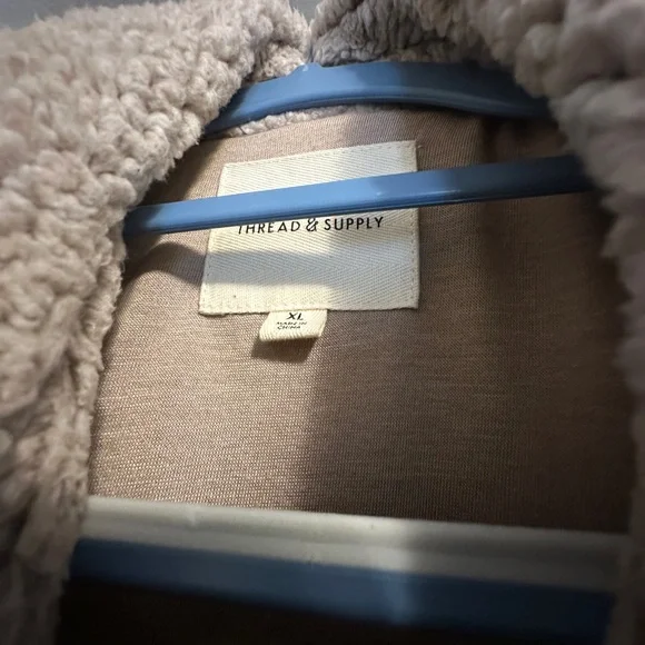 Thread & Supply Cream Sherpa Jacket - Picture 3 of 3